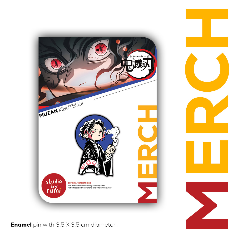 Pin Enamel Kimetsu No Yaiba - Muzan