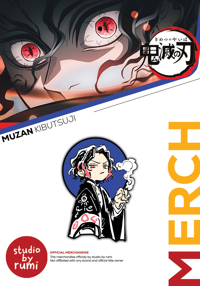 Pin Enamel Kimetsu No Yaiba - Muzan